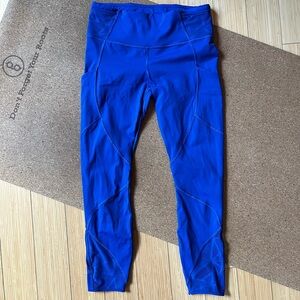Lululemon Athletica Royal Blue Leggings